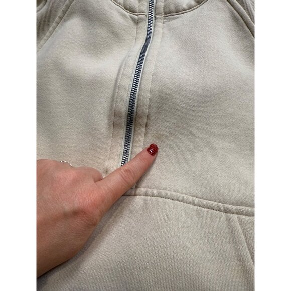 Lululemon Beige Oversized Scuba Hoodie Cropped XL/XXL - Picture 10 of 10